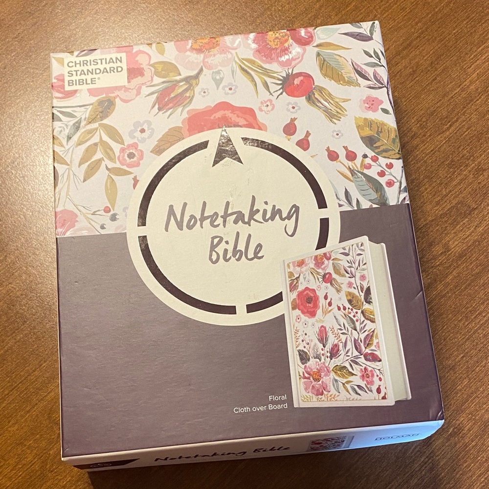 Holman CSB Notetaking Bible Floral Cloth